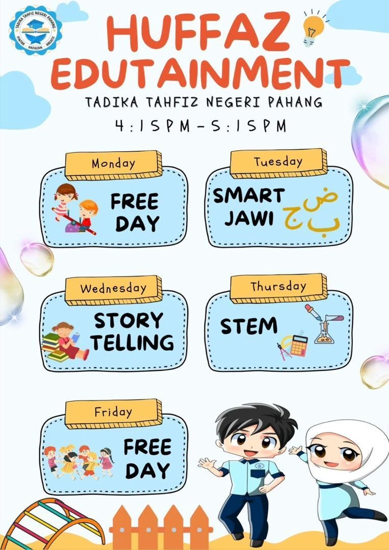 Jadual Harian TTNP - Huffaz Edutainment